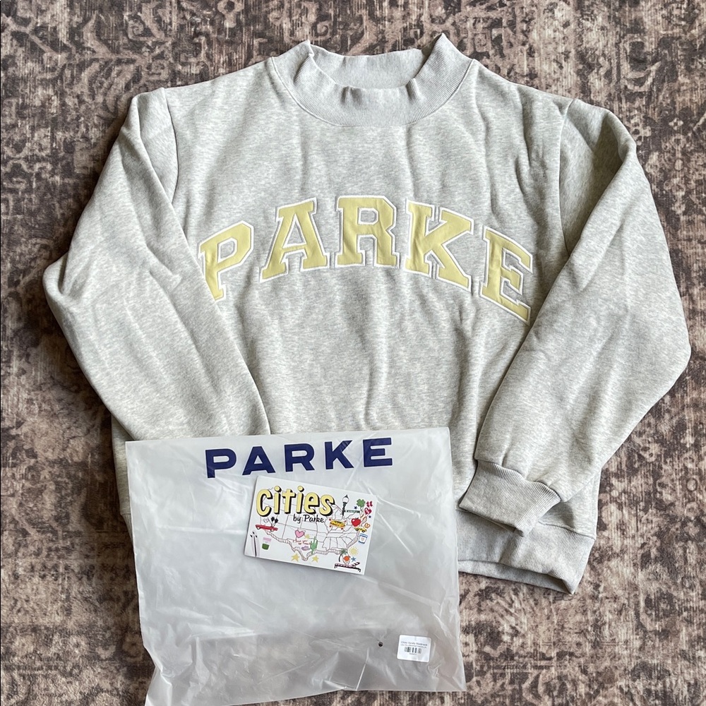 New!! PARKE Sweatshirt Grey/Yellow
